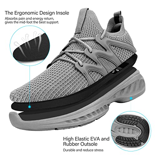 Pujcs Running Shoes Womens Breathable Tennis Shoes Non Slip Gym Workout Shoes Lightweight Mesh Walking Sneaker #TOP3