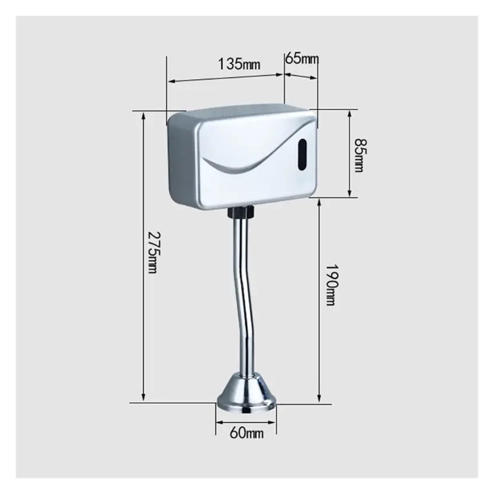 Fluxómetro manual para inodoro 1 Válvula De Descarga Automática For Urinario Eléctrico Baño Con Sensor Montaje En Pared Expuesto