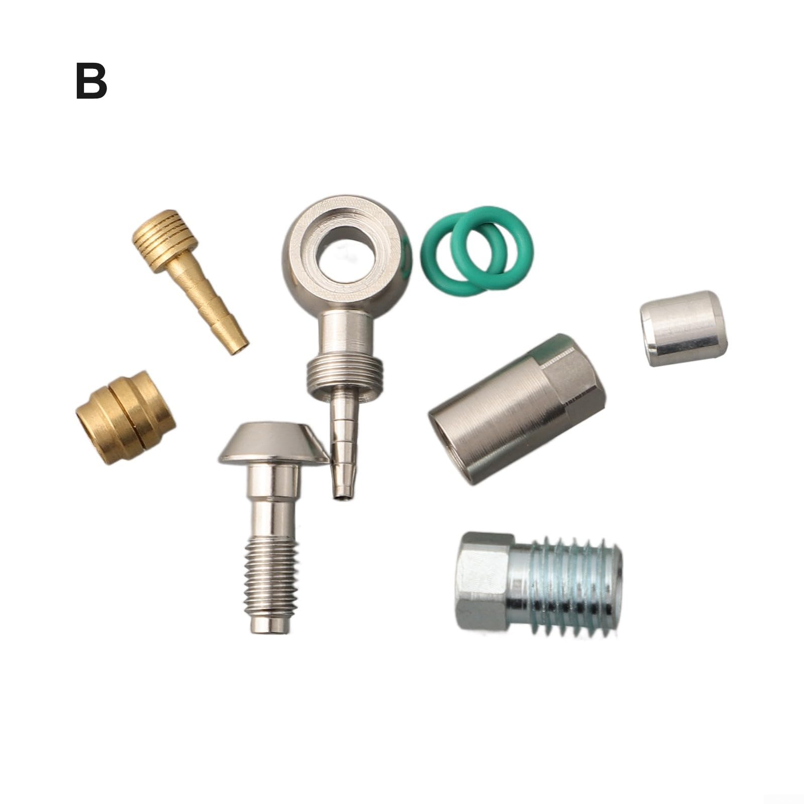 Manguera hidráulica de bicicleta Banjo Bolt Insert Fitting Diseñado Para MT Series MT4 MT5 MT6 MT7 MT8 Aplicaciones de freno (B)