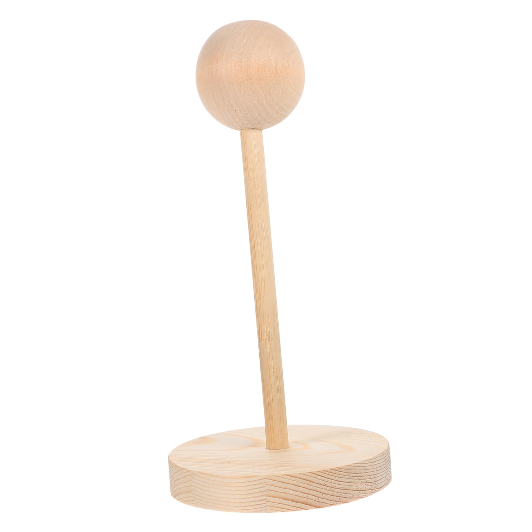 PACKOVE Portable Wooden Wig Stand Practical Wig Head Holder for Display Storage Compact Lightweight Design for Styling Traveling present for Women