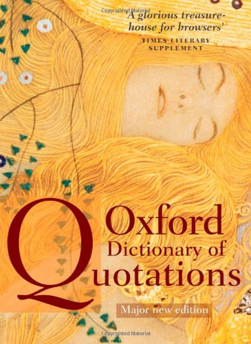 Oxford Dictionary of Quotations