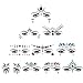 10 ensembles visage gemmes, cristal autocollant visage bijoux paillettes strass festival temporaire tatouage front sourcils décoration pour noël fête d'halloween