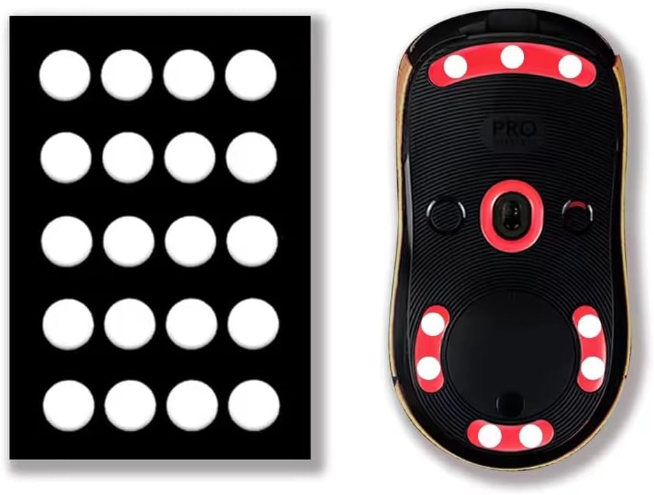 X-Raypad Jade Speed Mouse Skates, Offers Excelent Wear Resistance, Speed & Control Abrasion Resistance, Curved Edge, Move More smoothly, Suitable for Cloth Mouse Pads & Glassmouse Pads