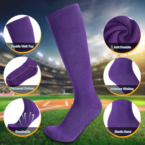 Image of Baseball Socks and Belt Combo for Youth Adult - Softball Socks and Belt for Boys and Girls