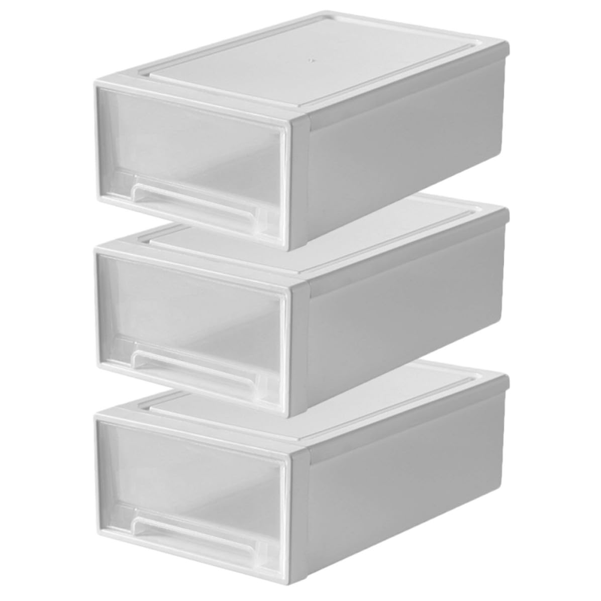 Organizador de Escritorio Apilable 3 Cajones Caja de Almacenamiento de Plástico PP Diseño Elegante y Multifuncional para Maquillaje y Joyas en Casa