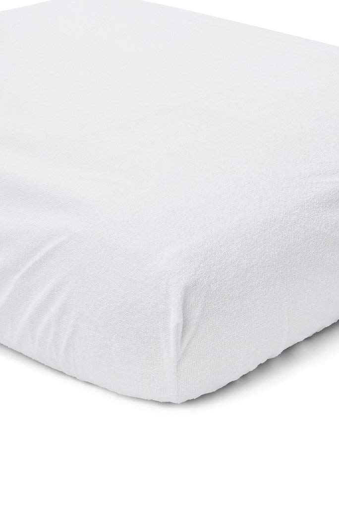 Love For Sleep Jacob lettino bianco con il cassetto 120x60 cm con materasso e cover,Barriera di sicurezza in legno,Guaina protettiva