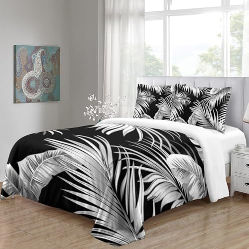Housse de couette 140x200 fermeture éclair parure de lit microfibre 3D - 5