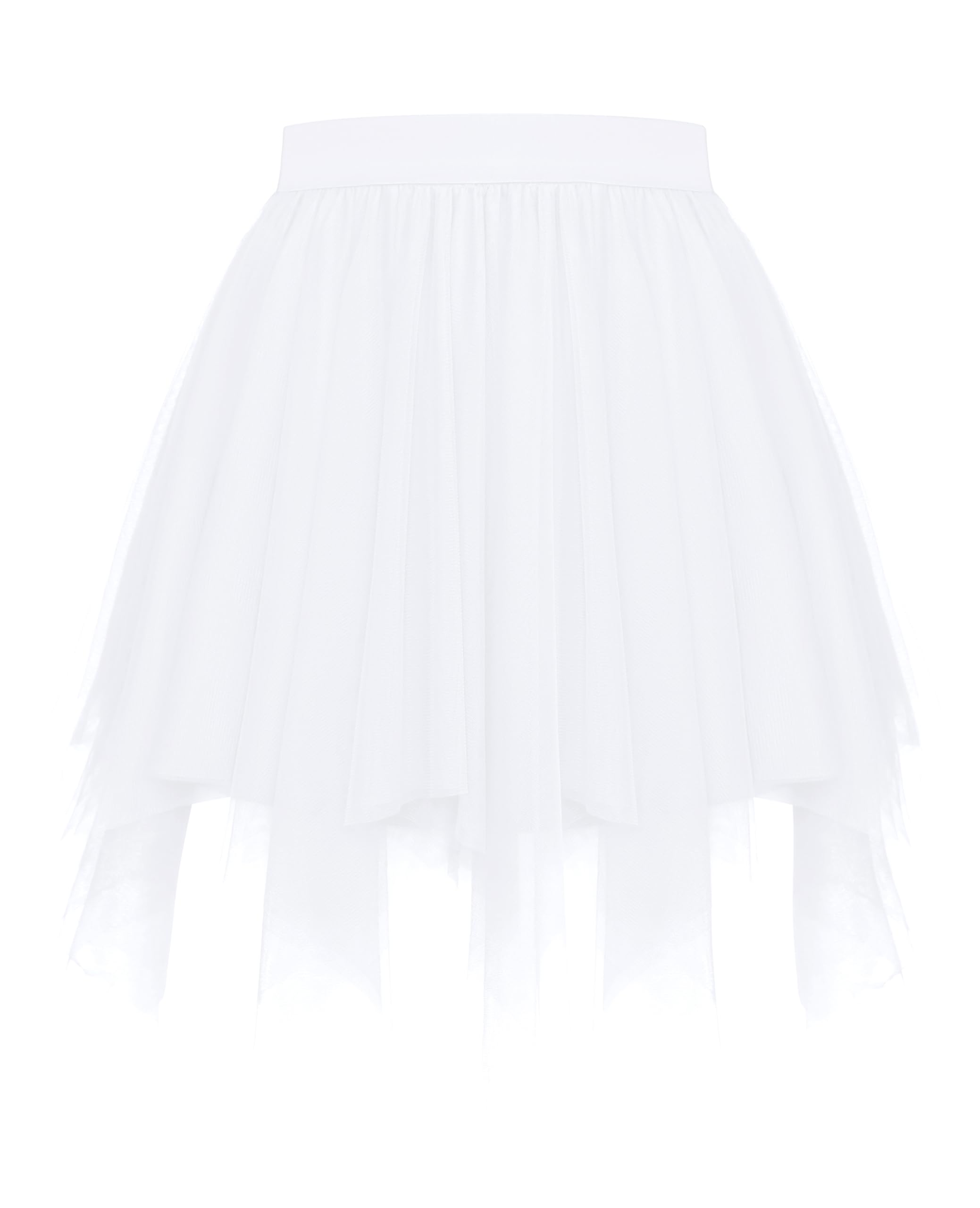 Vlazom Women's Tulle Tutu Skirts A-line Dance Skirts Rockabilly Underskirt Petticoat Music Festivals, Carnivals, Holiday Parade, Halloween White, L-XL