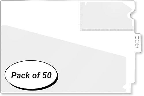 Miniatura 26 de Doctor Stuff - Center Tab Vinyl Outguides, Diagonal Cut Front Pocket, Top Charge Out Slip Pocket, Plastic File Folder, Letter Size 9" x 13-1/4", Pink