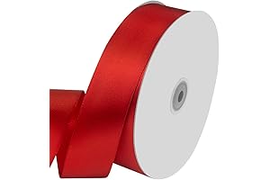 1-1/2 Inch Red Satin Ribbon