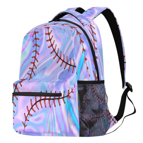 Sac à dos de baseball imprimé galaxie pour vos randonnées et voyages de week-end