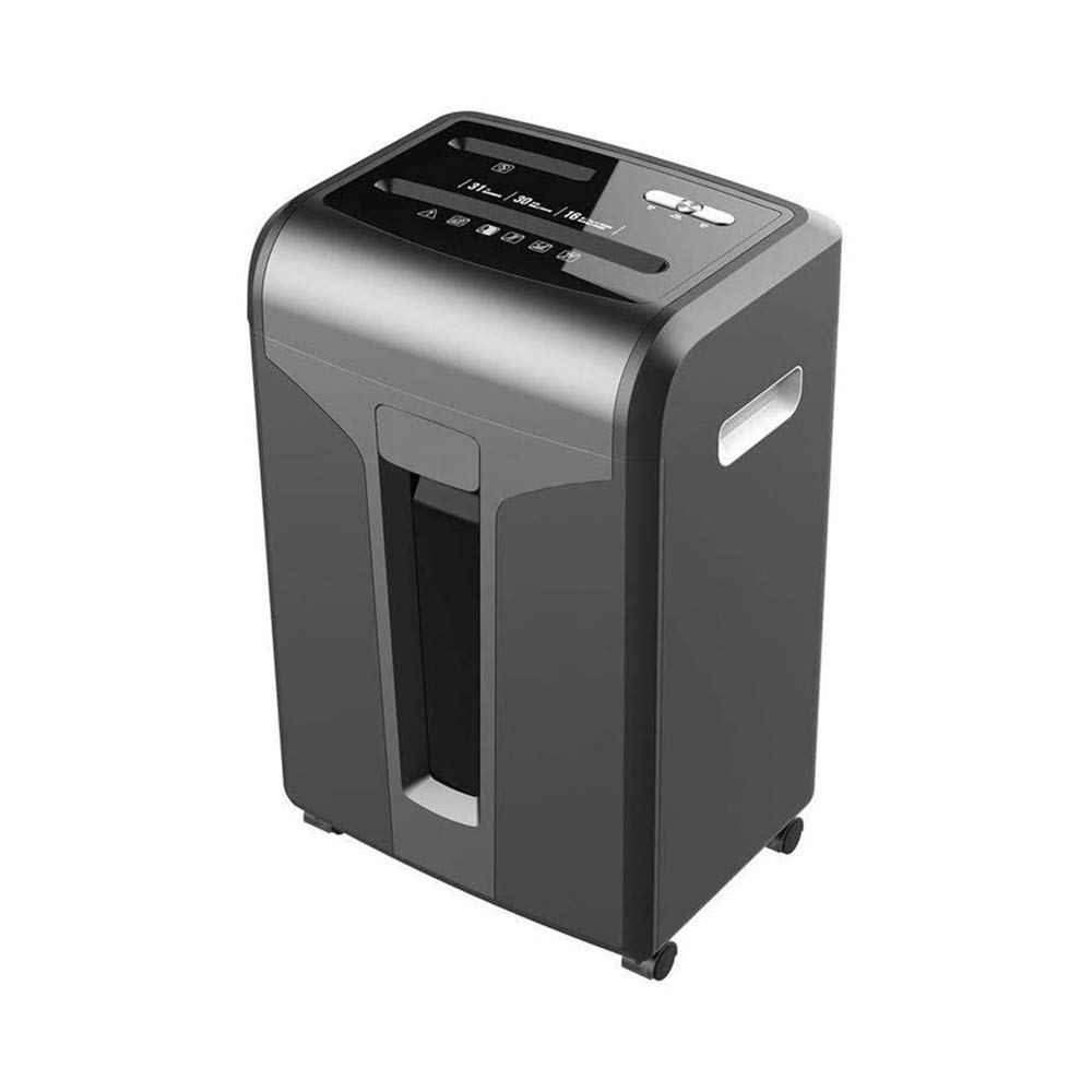 Moderna semplicità Distruggidocumenti Home Office Electric Business 31L Carta con Ruota del Freno e Finestra Trasparente elettrica