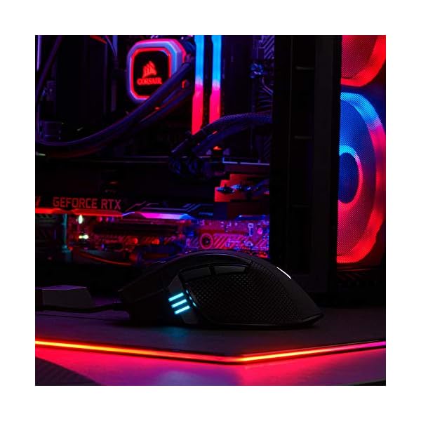 Click to see full view Ask Rufus  CORSAIR IRONCLAW RGB Wired FPS/MOBA Gaming Mouse – 18,000 DPI – 7 Programmable Buttons – Designed for Large Hands – iCUE Compatible – PC, Mac, PS5, PS4, Xbox – Black - Image 6