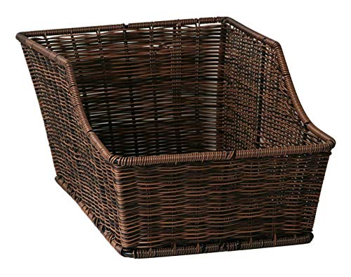 LTJ 030017 HR Fahrradkorb Kunststoff Rattan Gepäckträgerkorb