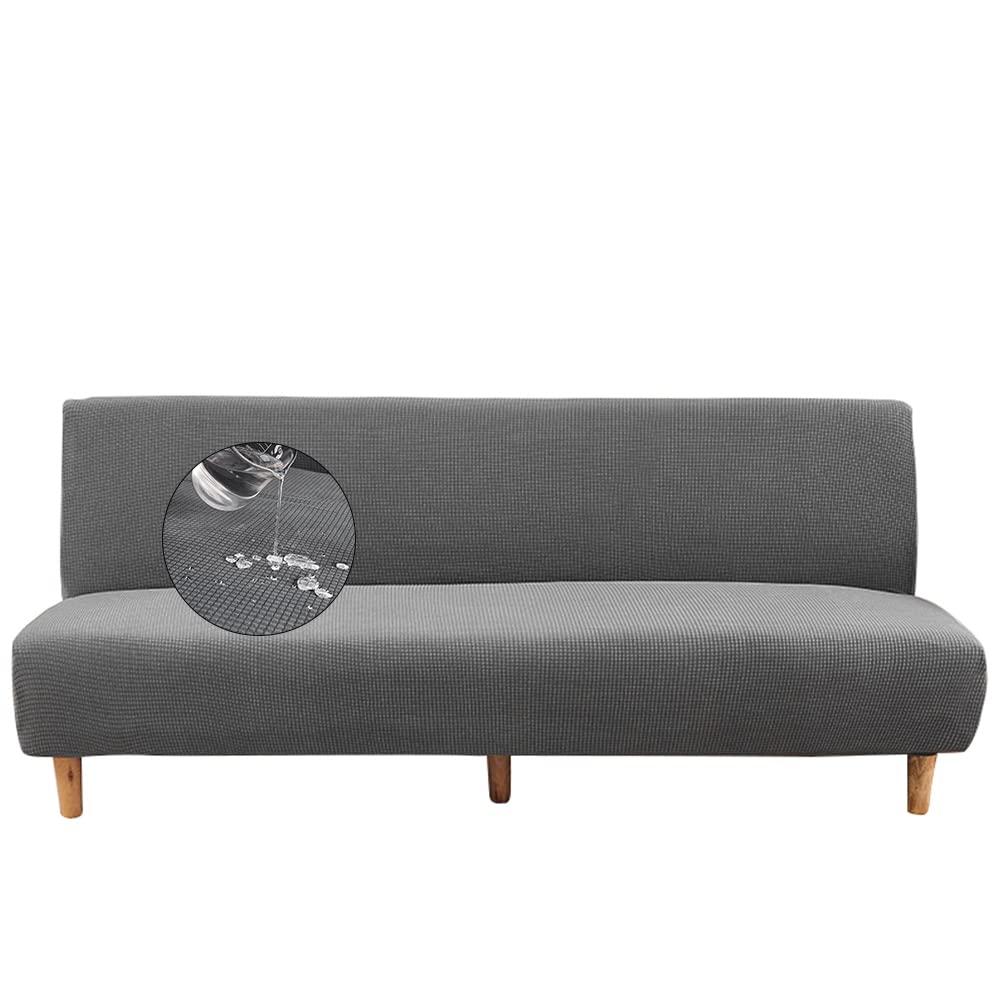 Funda Impermeable elástica para sofá Cama sin Brazos, Funda Protectora para futón
