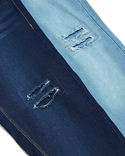 Real Love Girls Jeans - 2 Pack Comfortable Denim Stretch Skinny Fit Girls Leggings Jeggings with Pockets (Sizes: 7-16)3