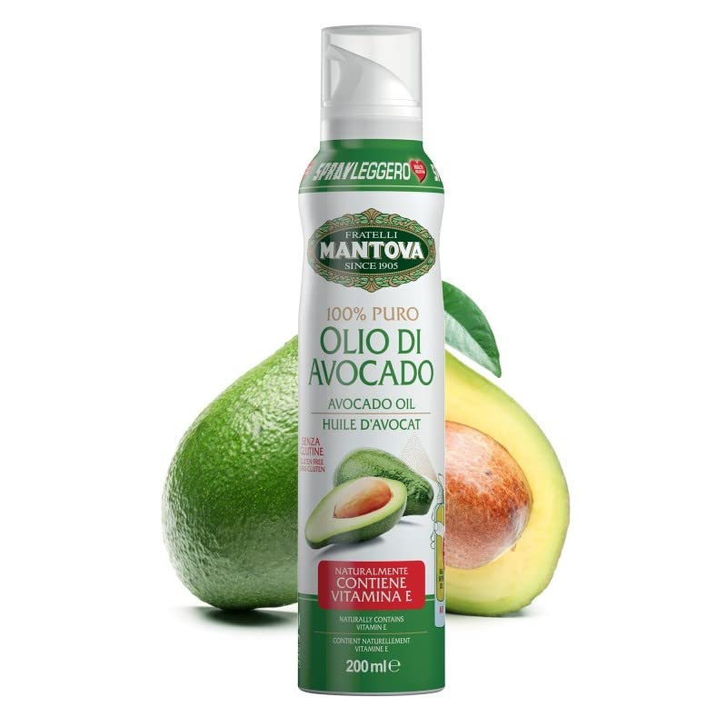 Italian Gourmet Bundle Avocadoöl Spray 3x 200ml + Italian Gourmet Polpa Gratis – 100% reines Avocado Oil Spray, leicht dosierbares Kochspray, Bratöl & Salatöl 600ml