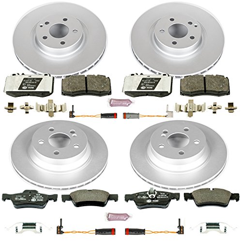 Image of Power Stop ESK4522 Front & Rear Euro-Stop Brake Kit Mercedes and 2 Front & 3 Rear Sensor Wires For Mercedes-Benz E350 2007-2009, Mercedes-Benz E550 2007-2009 [Model Specific]