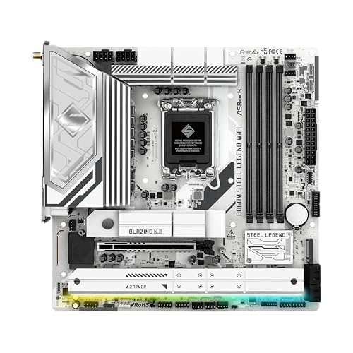 Image of ASRock B860M Steel Legend WiFi 6E B860 LGA1851 Intel Core Ultra DDR5 8666 MHz 256GB M.2 Micro ATX Motherboard Thunderbolt SATA3 6.0 Gb /s PCIe 5.0
