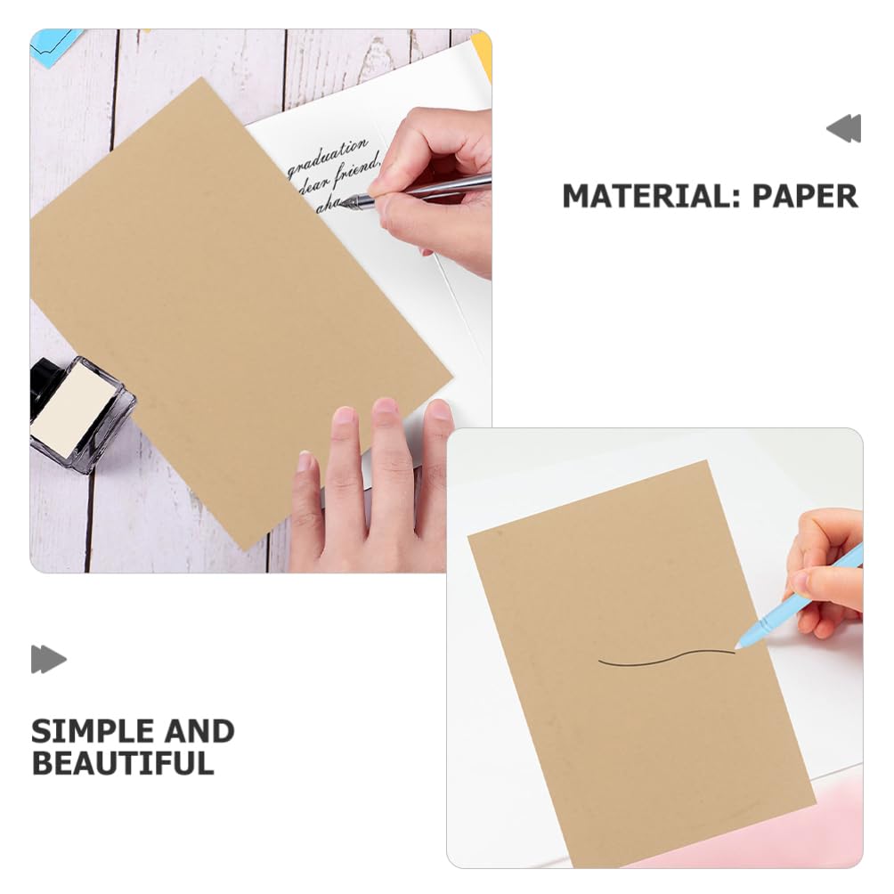 Braunes Briefpapier aus Kraftpapier A4 100 Blatt für Dokumente