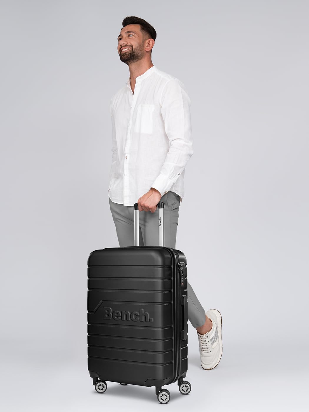 Bench mittelgroßer Hartgepäck Check-in Koffer | Trolley 42 x 26 x 69 cm aus hochwertigem, robustem ABS Material | für Damen und Herren | 4 Doppelrollen & TSA-Schloss | Seattle Serie