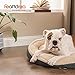 Feandrea Hundebett, Hundekorb, Katzenbett, Donut, Ø 75 cm, dunkelgrau PGW075G01