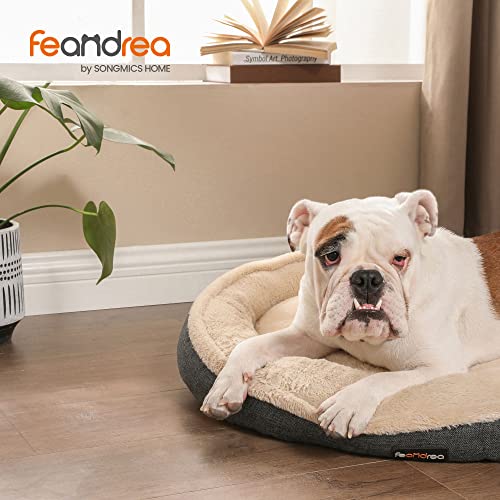 Feandrea Hundebett, Hundekorb, Katzenbett, Donut, Ø 75 cm, dunkelgrau PGW075G01