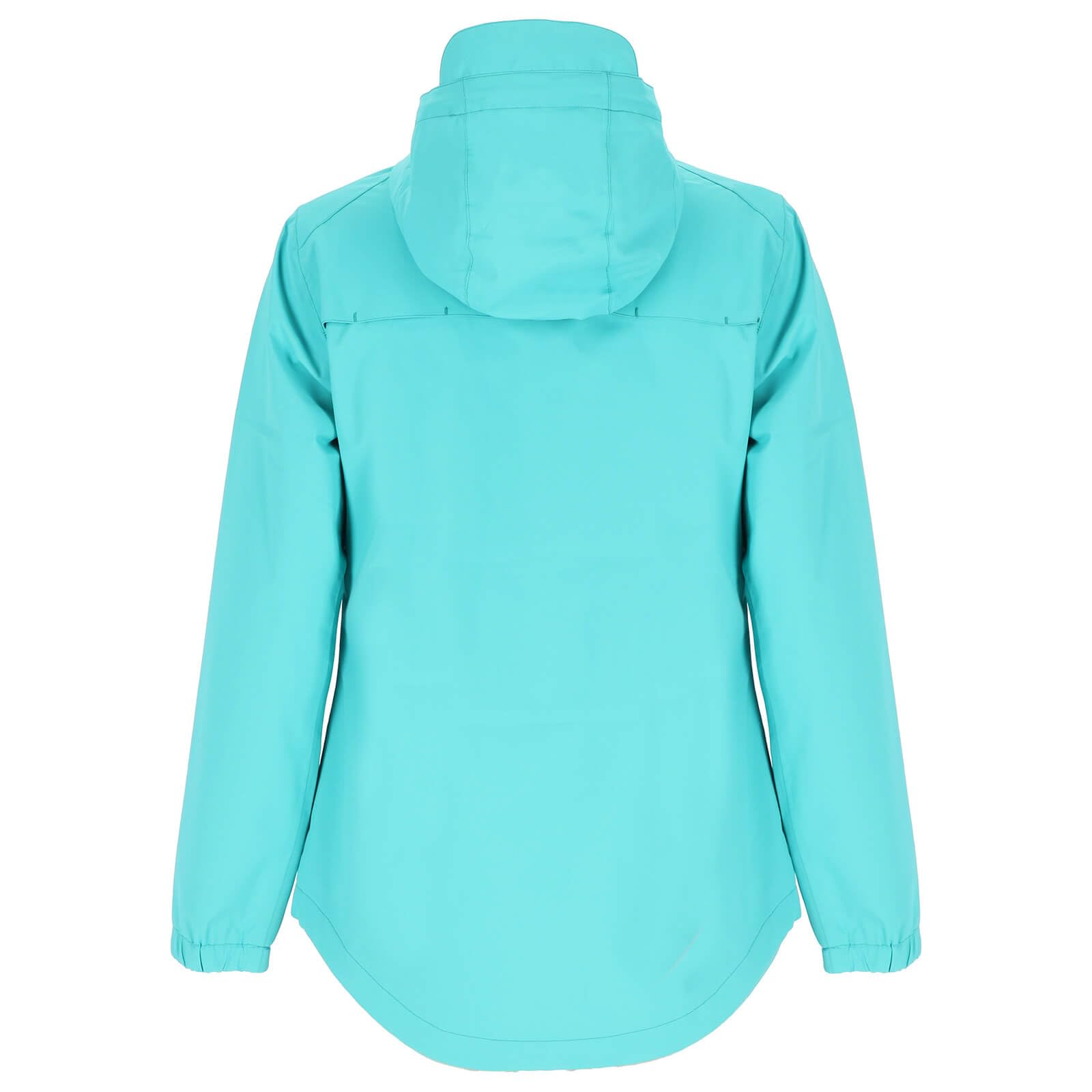Dry Fashion Damen Funktionsjacke Spiekeroog - Fahrradjacke Navy, Größe 48 | Wind- & wasserdicht, Verschweißte Nähte, Wasserdichter 2-Wege-Reißverschluss, Kapuze verstellbar mit Vorderschirm, Einrollbar