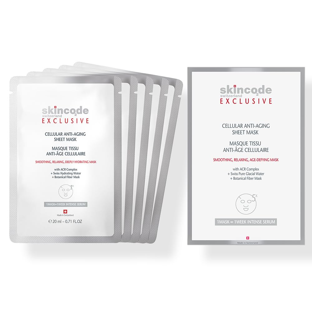 SkincodeCellular Anti-Aging Sheet Mask 20ml x 5