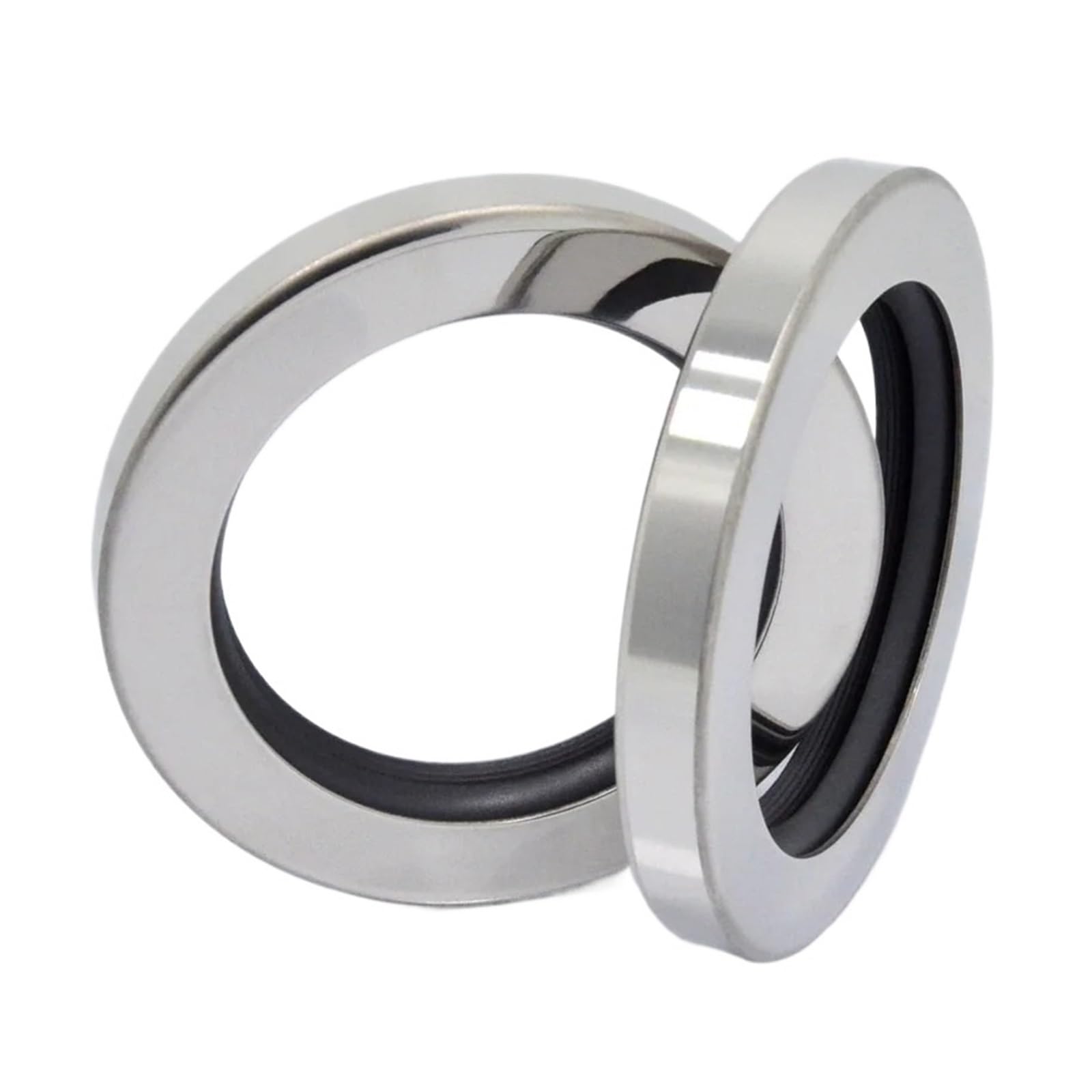 LEOTNNDQ 1pcs 60 * 80 * 12 Oil Seal With Stainless Steel Housing Single lip and Dual Lip Screw Air Compressor Spare Parts(60x80x12 CSLBDBK)