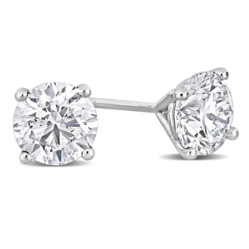 Lab-Grown Diamond Stud Earrings With Unique laser engraved Diamond ID, Set In Platinum, White Gold or Yellow Gold - D Color, VVS2 Clarity, IGI Certified Lab-Grown Diamonds - Available in 1 to 5 CTTW