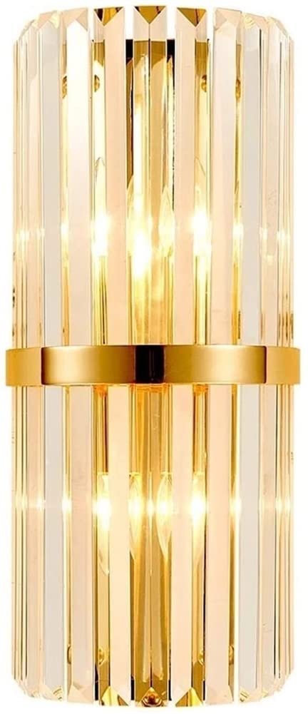 ITOSUI Elegant 20x43cm Dimmable Crystal Wall Sconce - Perfect for Bathrooms, Hallways, and Living Rooms