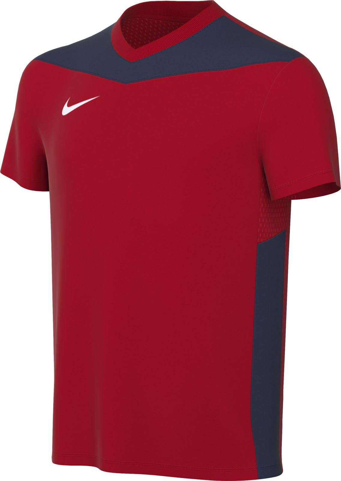 Nike FD7438-658 Dri-FIT Park Derby IV T-Shirt Unisex University RED/Midnight Navy/White Size XS