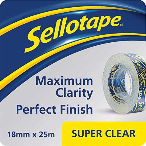 Sellotape Ruban adhésif 1569594 Super - 18 mm x 25 m, transparent Cover