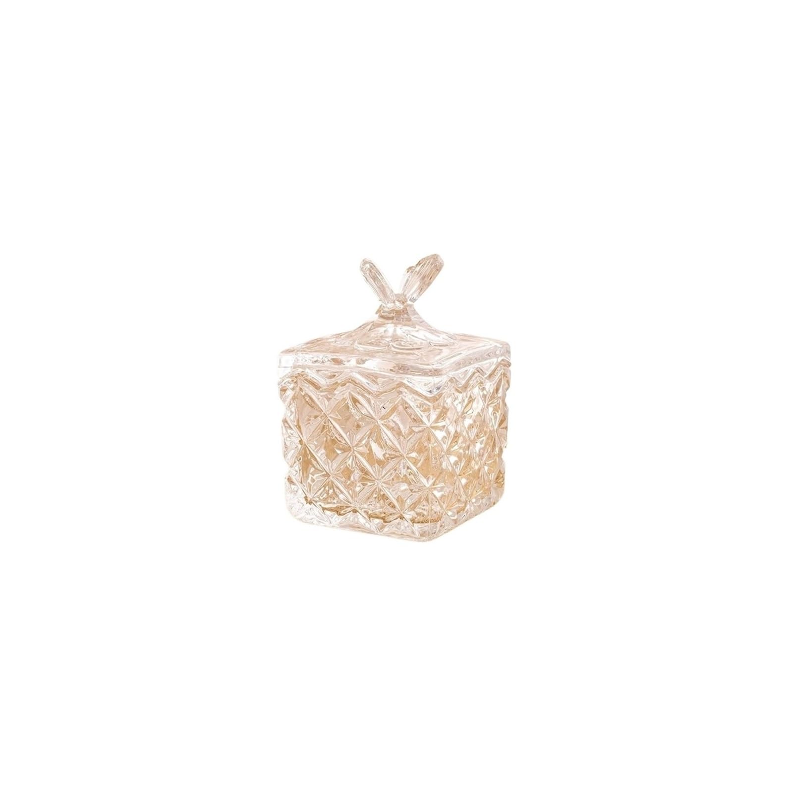 FGJsfhrDTU Glass Storage Jars, Sugar Bowl Glass Coffee Cube Candies Tea and Dried Fruit Storage Tanks are(B)