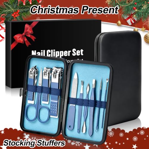 Image of Stocking Stuffers for Men Nail Clippers Set Grooming Nail Kit Care Tools
