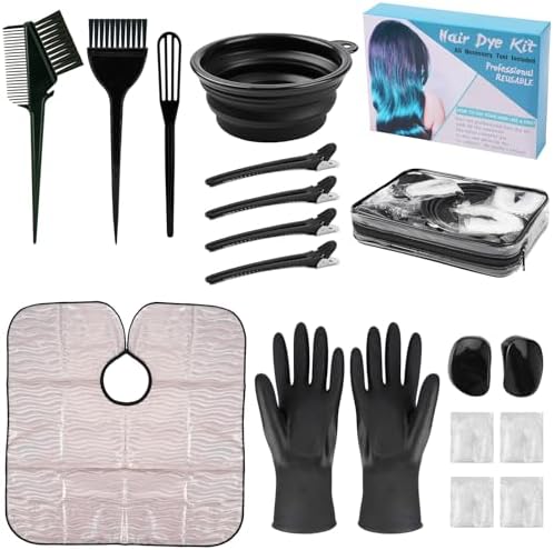 19-Piece Professional Hair Coloring Kit – Salon-Quality Hair Dye Tools Including Brush, Bowl for At-Home Use 19-Piece Professional Hair Coloring Kit – Salon-Quality Hair Dye Tools Including Brush, Bowl for At-Home Use