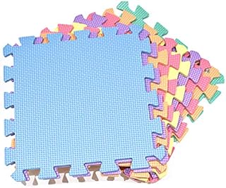 M.Y Interlocking Foam Play Mat - 29x29cm Thick, Multi Colour Soft EVA Baby Floor Tiles