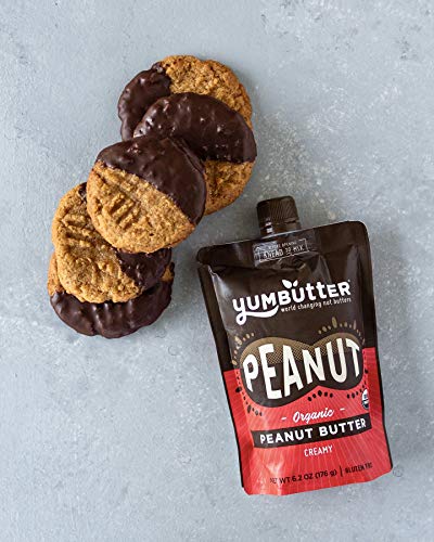 Organic Peanut Butter By Yumbutter, Usda Organic, Gluten Free, Vegan, Non Gmo, 6.2Oz Pouch #TOP3