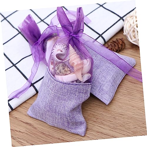 12 bolsas de sachet de lavanda vacías para armario miniatura 3