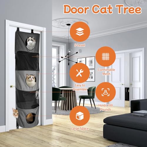 Árbol para Gato de 5 Niveles Colgante para Puerta miniatura 2