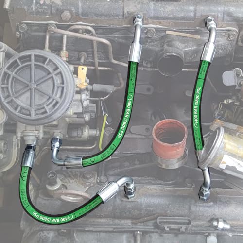 3mirrors High Pressure Oil Pump HPOP Hoses Lines & Crossover Replacement Kit Compatible with Ford Excursion F250 F350 F450 F550 Super Duty 1999-2003 7.3L Powerstroke Turbocharged Engine