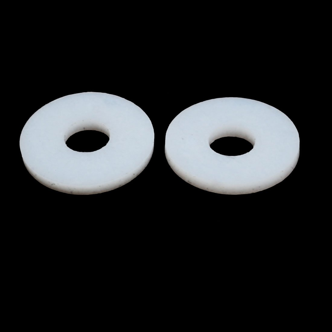 Sourcingmap 18mmx6mmx2mm PTFE Flat Washer Flange Gasket White 10pcs - Image 2