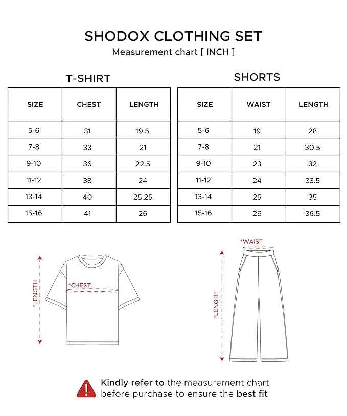 Image of SHODOX Boys Poly Blend Relaxed Fit Co-Ord Set | Printed T-Shirt & Track Pants | Soft Breathable Stylish Summer Casual Comfort Wear for Boys