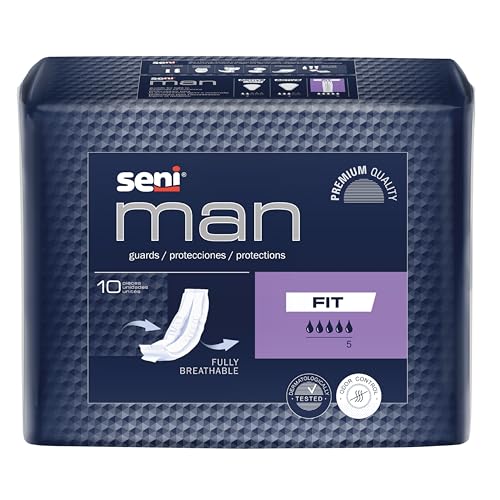 Image of Seni Man Premium Bladder Control Guards Fit Pads - 10 Pieces | Comfort & Soft | High absorbency | Odor control | Skin Friendly
