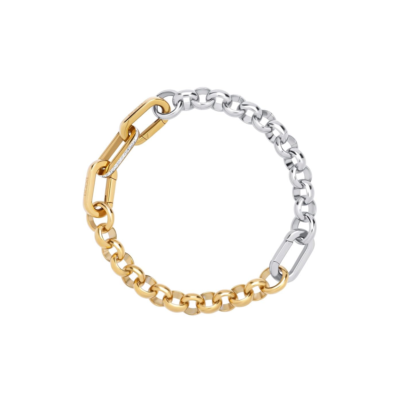iXXXi Connect Composite Bracelet - Gold, 21.5cm, Stainless Steel, No Gemstone