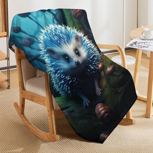 Manta suave de erizo mullida de 140x180 cm para cama y sofá 5