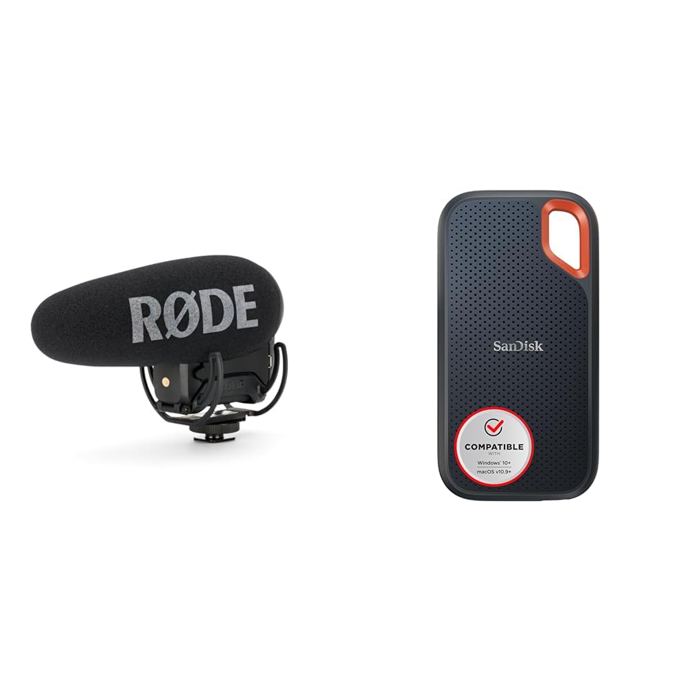 RØDE VideoMic Pro+ Premium Shotgun-Mikrofon & SanDisk