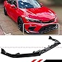 JDM 3PC Style Painted Gloss Black Pearl Front Bumper Lip Splitter Kit Compatible for 2022 2023 Honda Civic EX LX Si Touring Sport Hatchback Sedan All Models