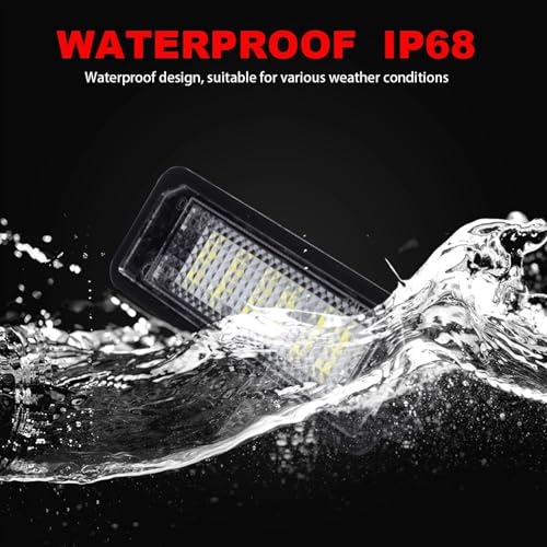 Luces de matrícula LED para Golf 4 5 6 7 Passat B6 CC Polo Seat Leon Altea 3